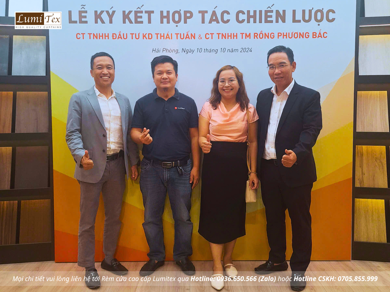 Lumitex tham dự sự kiện ký kết chiến lược giữa Rồng Phương Bắc và Thái Tuấn