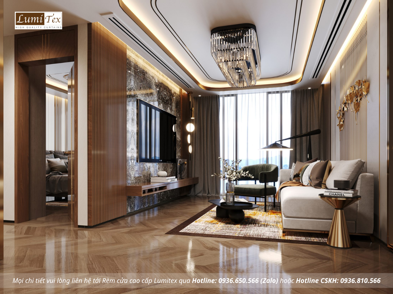 Mẫu rèm chống nắng cho căn hộ chung cư hiện nay