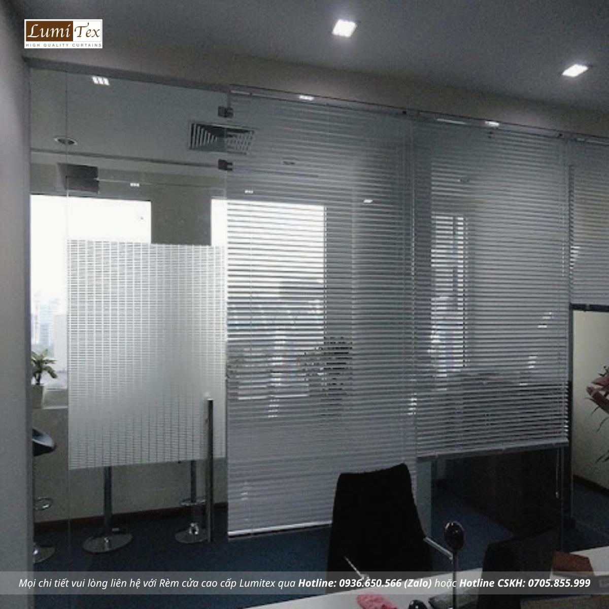 Tham khảo một số không gian trang trí rèm cửa văn phòng: