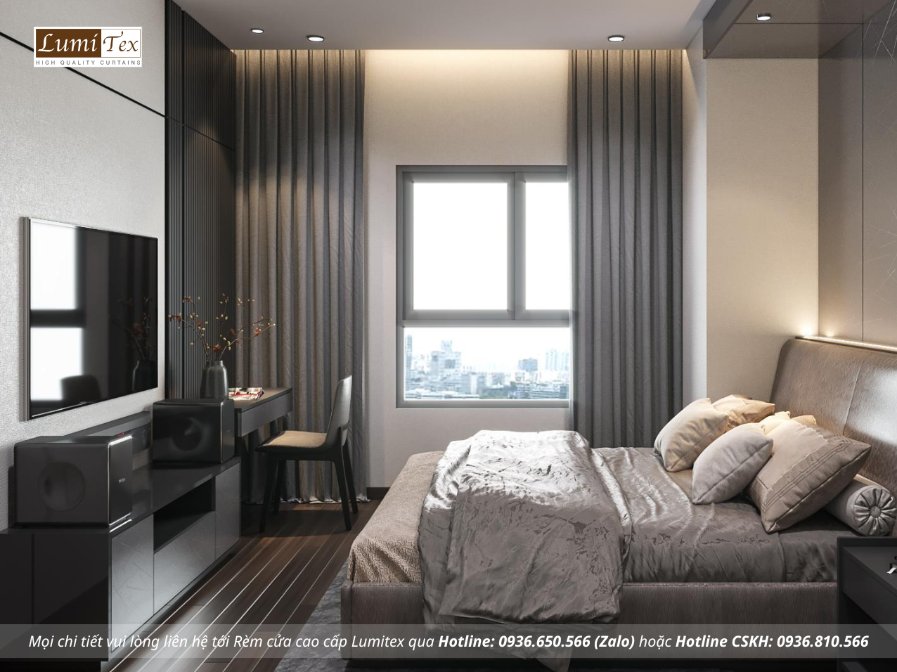 Nên chọn rèm một lớp hay hai lớp cho phòng ngủ chung cư Nên chọn rèm một lớp hay hai lớp cho phòng ngủ chung cư