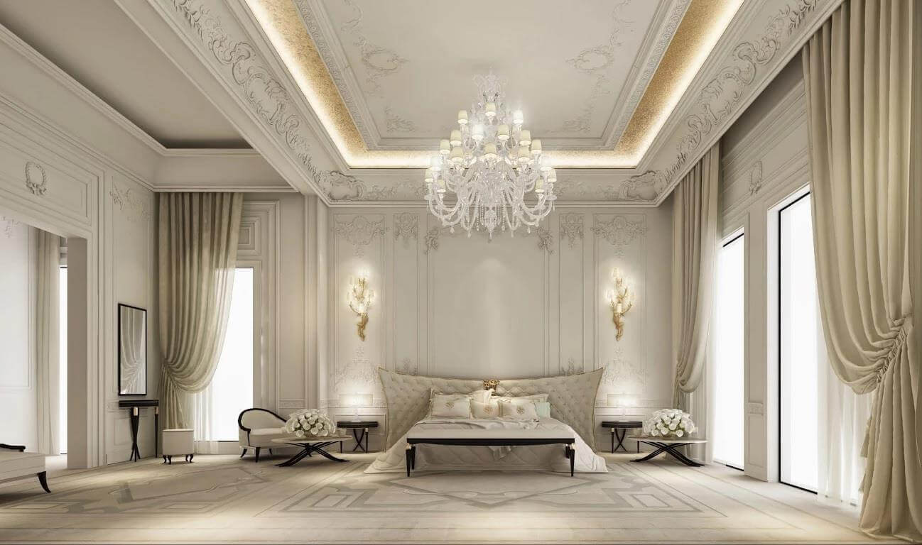 Rèm biệt thự phong cách tân cổ điển đem đến một sự sang trọng, quý phái.
