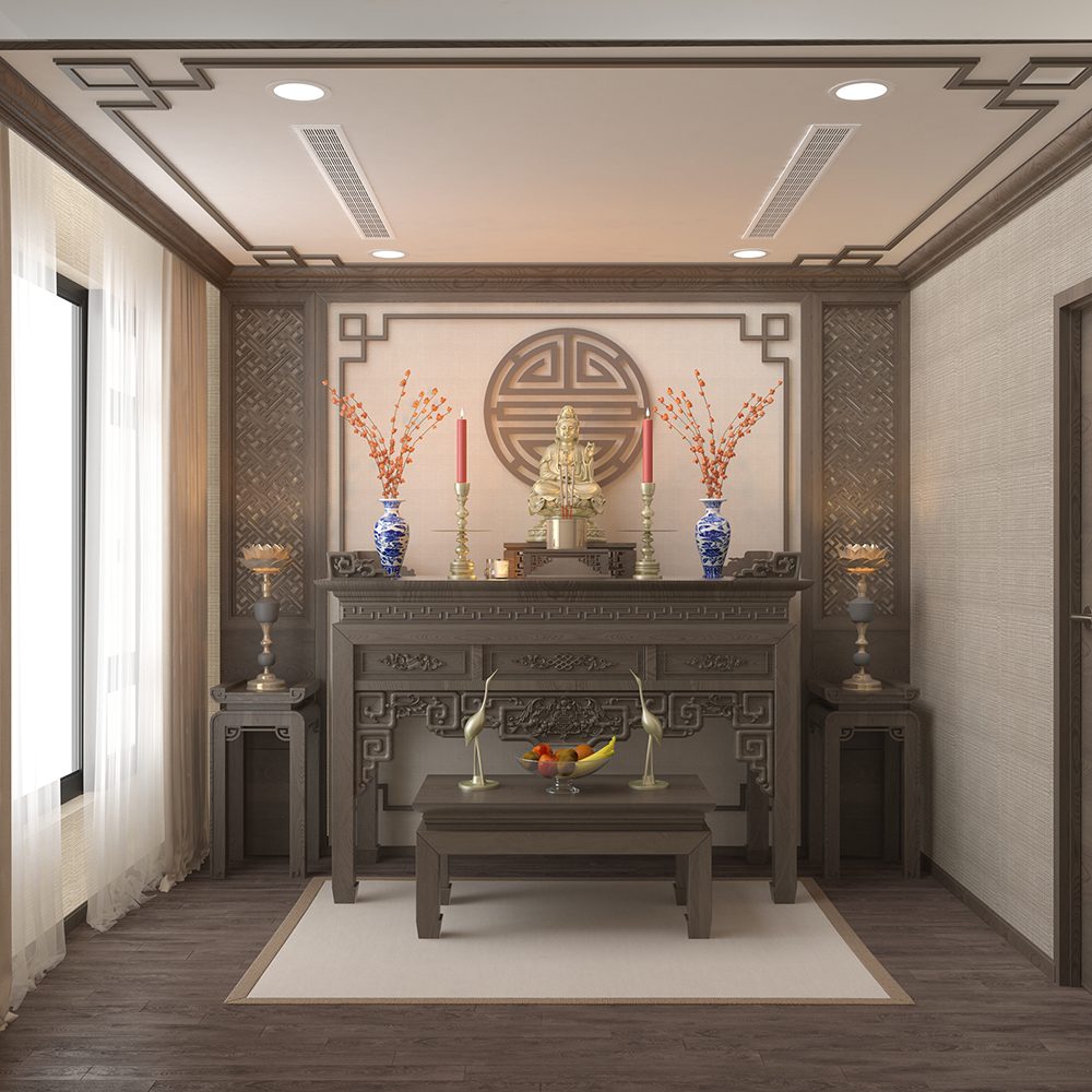 Việc lắp rèm phòng thờ hợp phong thủy sẽ mang lại may mắn, sức khỏe và tài lộc cho gia chủ