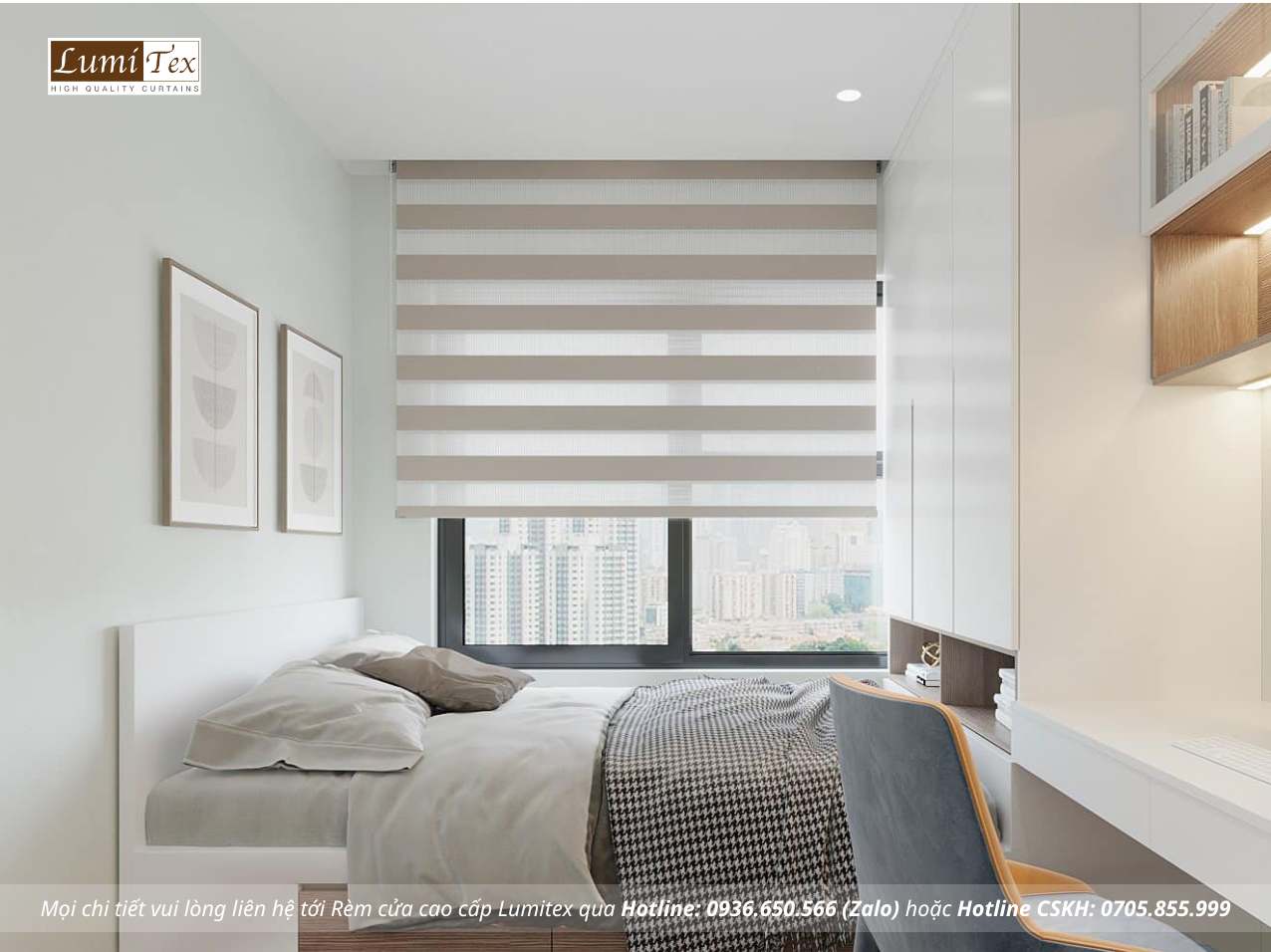 Hướng dẫn chọn rèm cửa phòng ngủ chung cư hiện đại mới nhất
