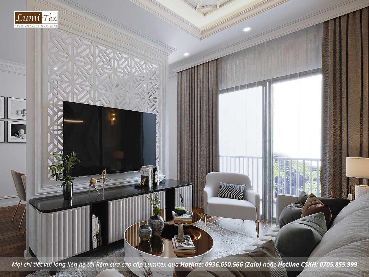 Rèm chung cư chống nắng cản sáng – Giải pháp hoàn hảo cho căn hộ hiện đại