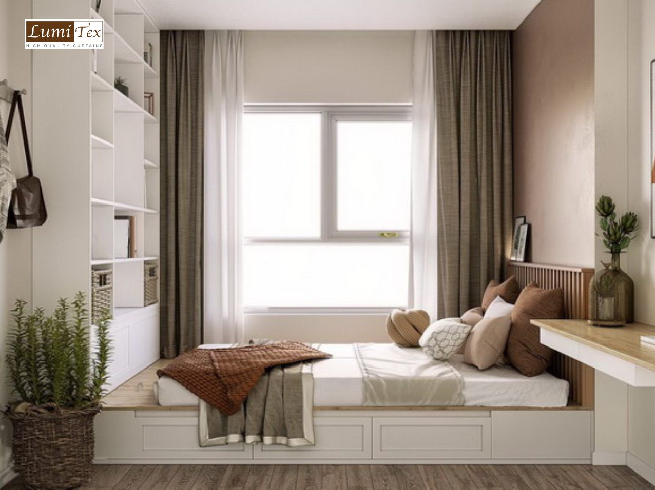 Mẹo nhỏ chọn màu rèm cửa chung cư tạo điểm nhấn cho không gian sống