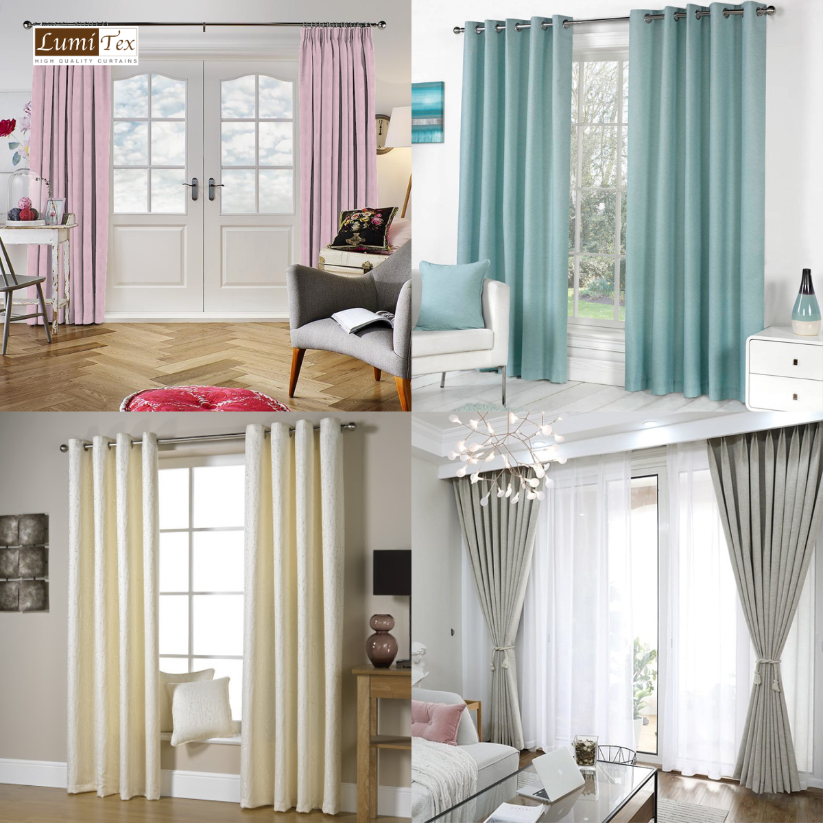 Rèm cửa màu sắc Pastel