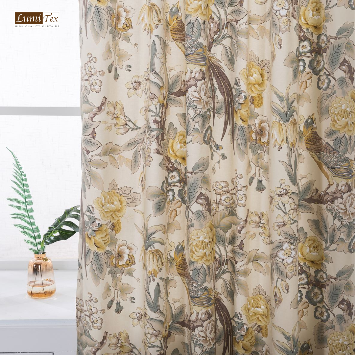 Rèm cửa vintage có thể dễ dàng kết hợp với nhiều món đồ nội thất khác mà không cần thay đổi toàn bộ không gian