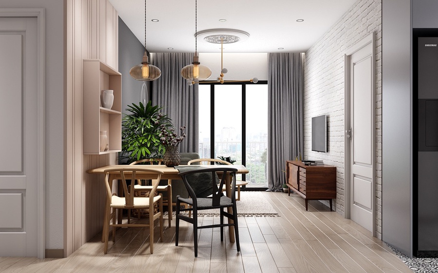 ​Tạo điểm nhấn cho phòng khách thêm phần ấn tượng với rèm vải đẹp cao cấp Lumitex