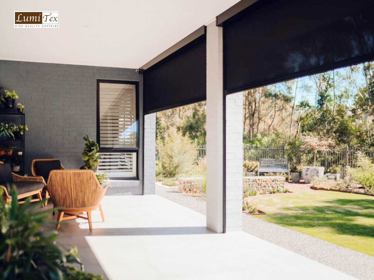 Giới thiệu rèm cuốn che nắng ngoài trời tự động zipscreen