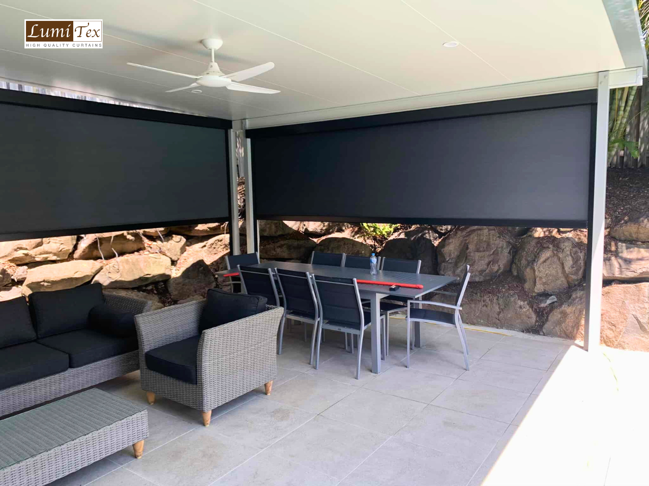 Giới thiệu rèm cuốn che nắng ngoài trời tự động zipscreen