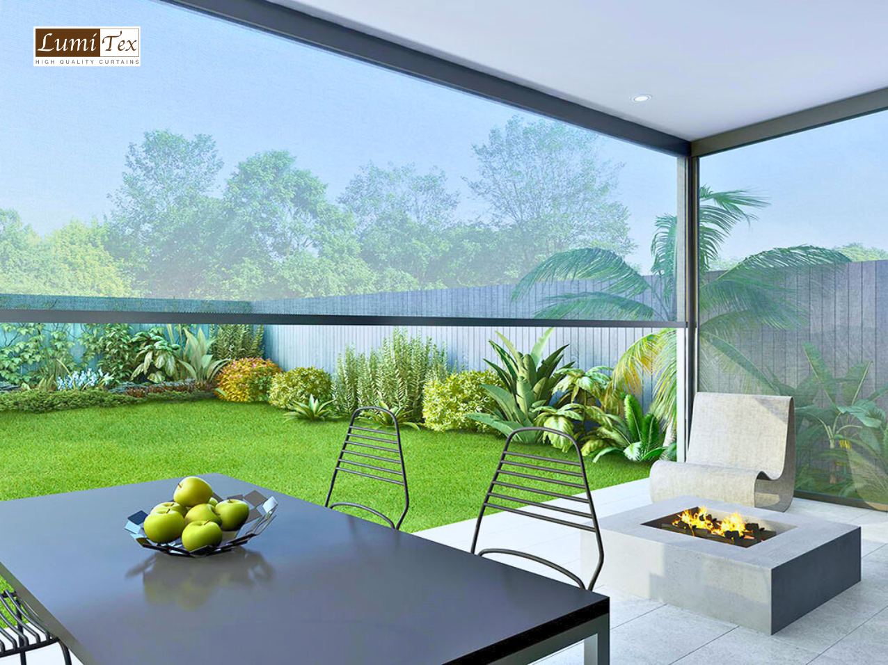 Giới thiệu rèm cuốn che nắng ngoài trời tự động zipscreen