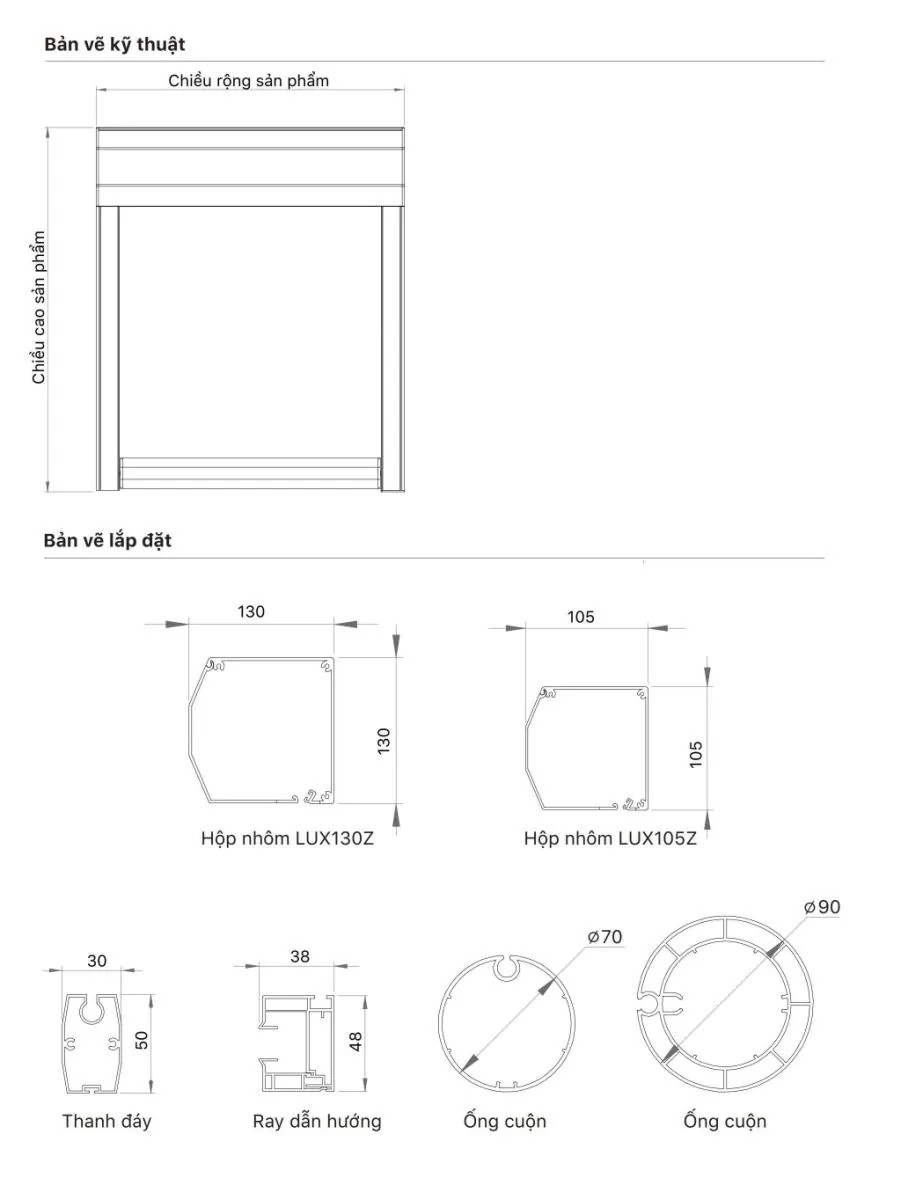 Rèm cuốn Hàn Quốc ECOSHADE hệ Zipscreen