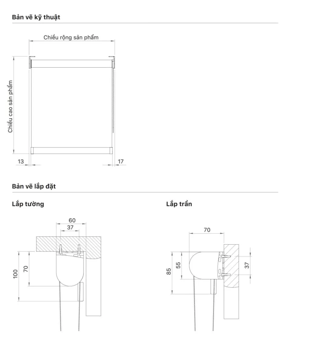 Rèm cuốn Hàn Quốc ECOSHADE hệ Vista