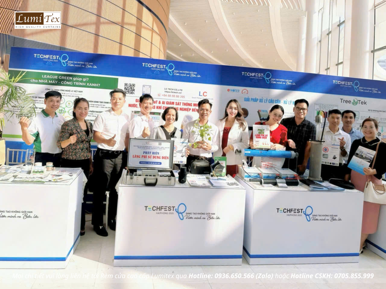 Rèm Lumitex cùng Team KCN tham dự Triển lãm TECHFEST Hải Phòng 2025