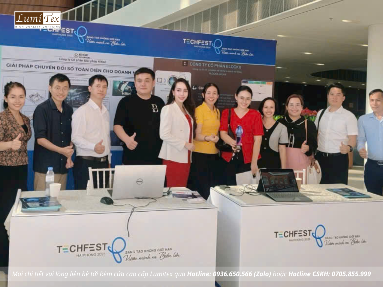Rèm Lumitex cùng Team KCN tham dự Triển lãm TECHFEST Hải Phòng 2025