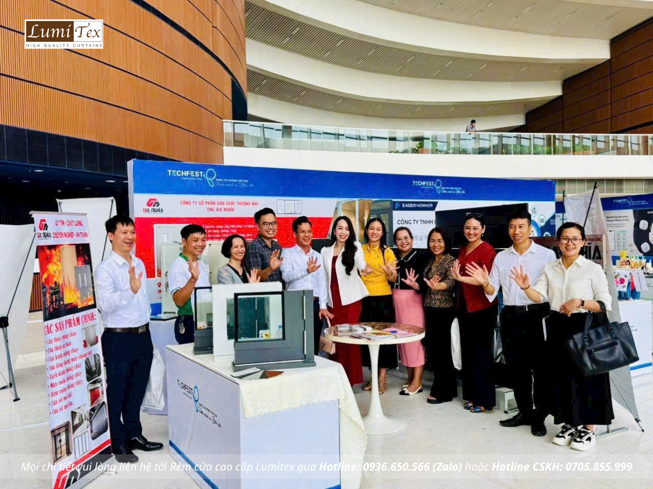 Rèm Lumitex cùng Team KCN tham dự Triển lãm TECHFEST Hải Phòng 2025