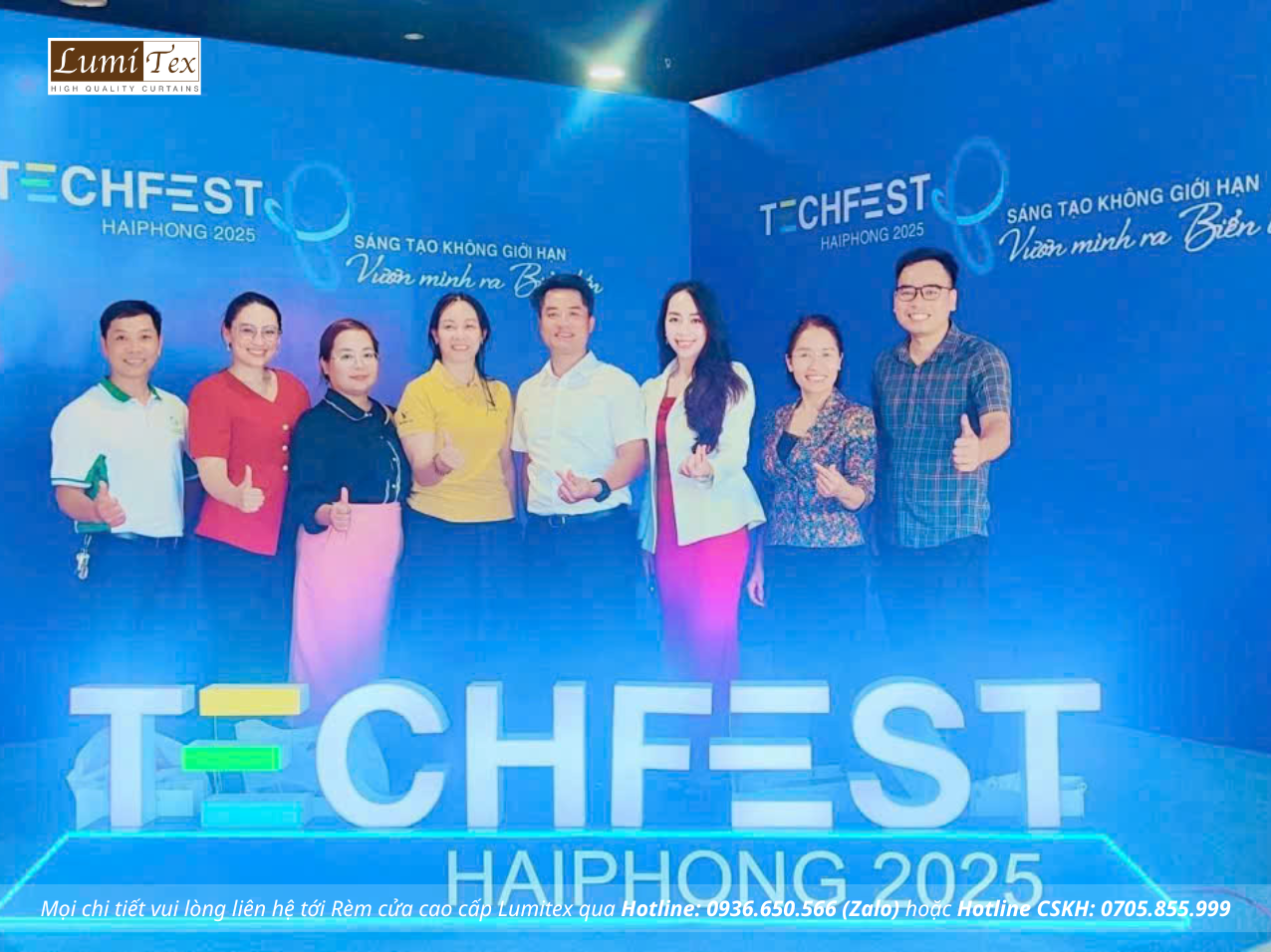Rèm Lumitex cùng Team KCN tham dự Triển lãm TECHFEST Hải Phòng 2025