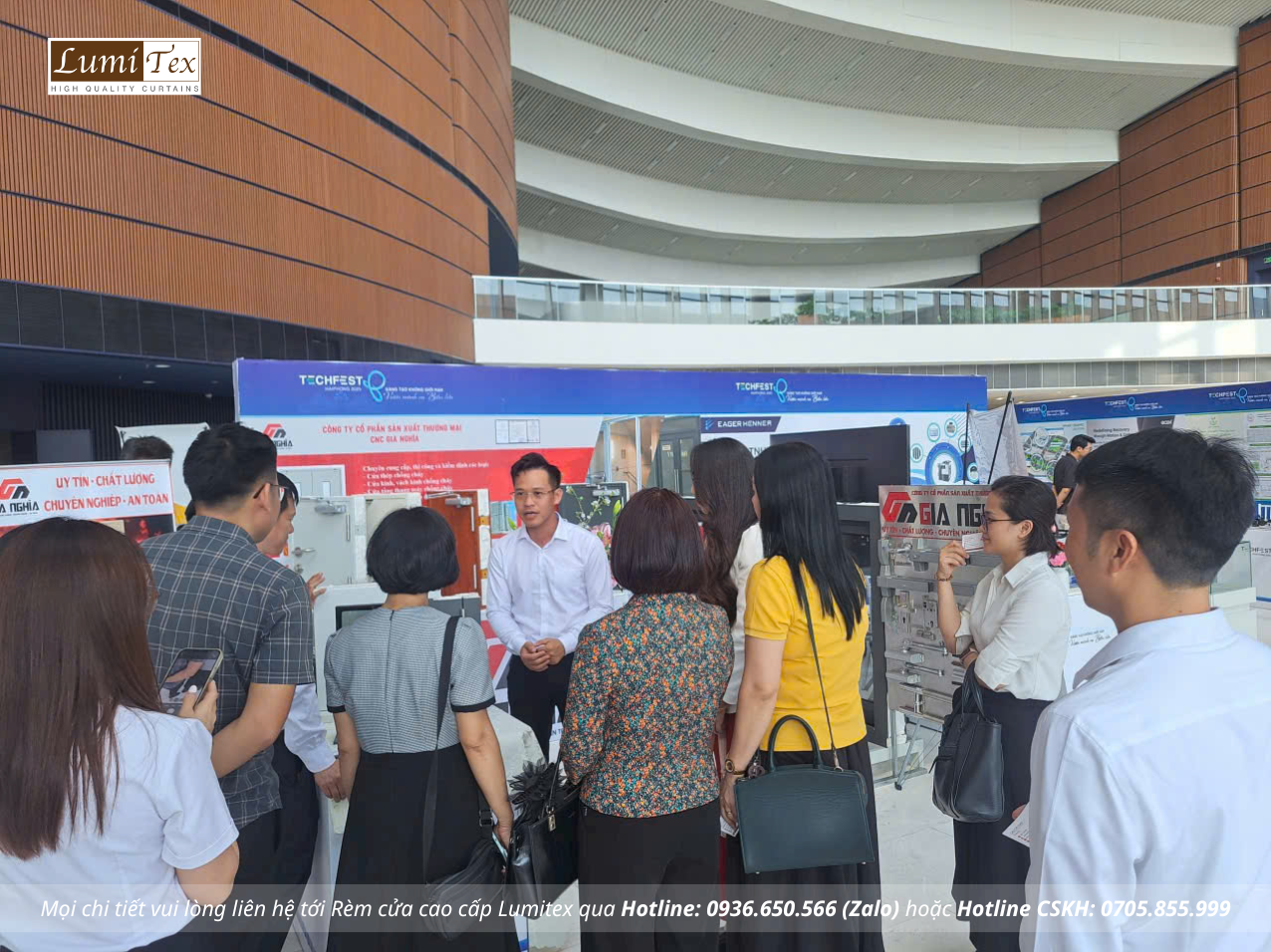 Rèm Lumitex cùng Team KCN tham dự Triển lãm TECHFEST Hải Phòng 2025