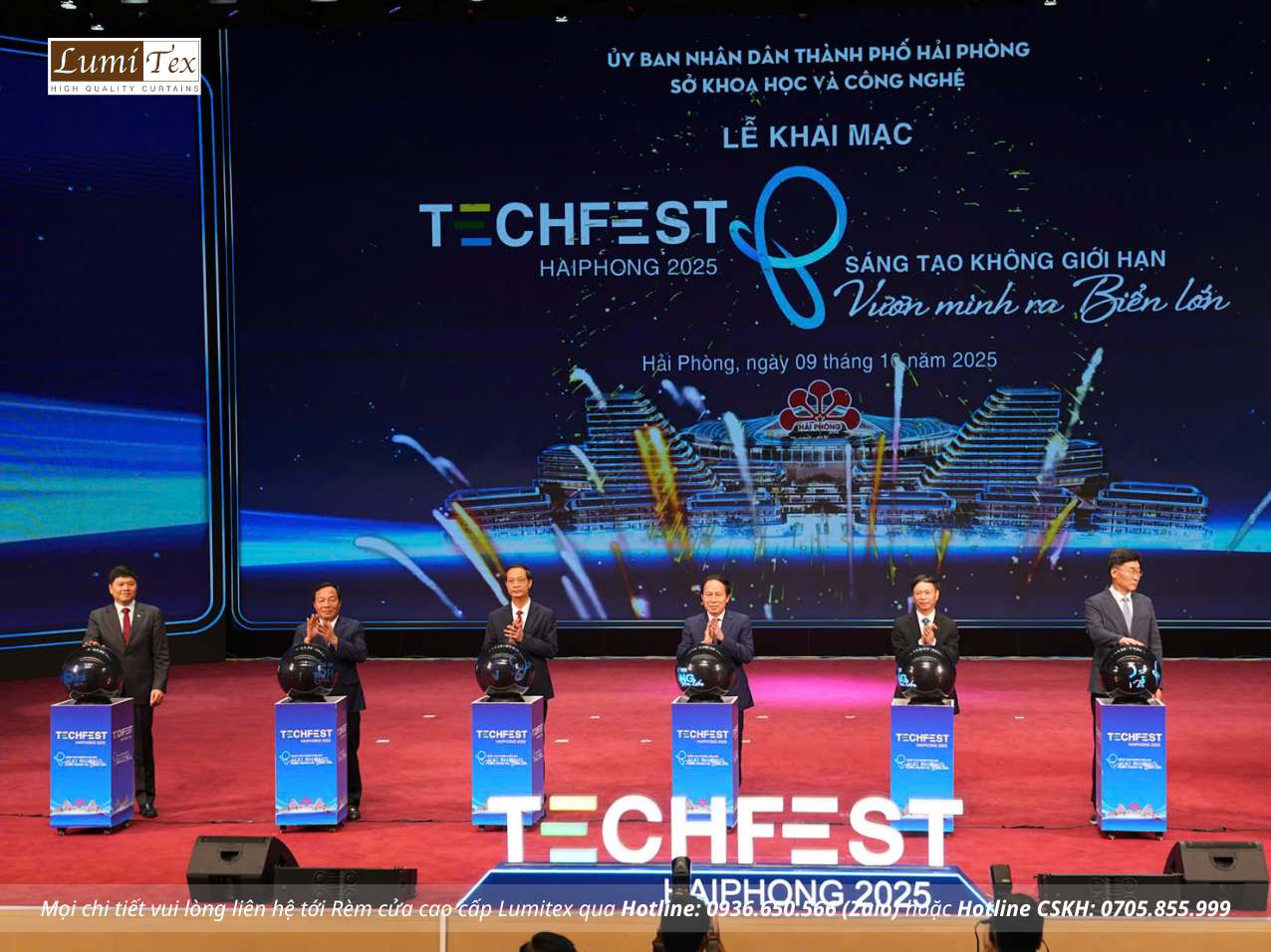 Rèm Lumitex cùng Team KCN tham dự Triển lãm TECHFEST Hải Phòng 2025