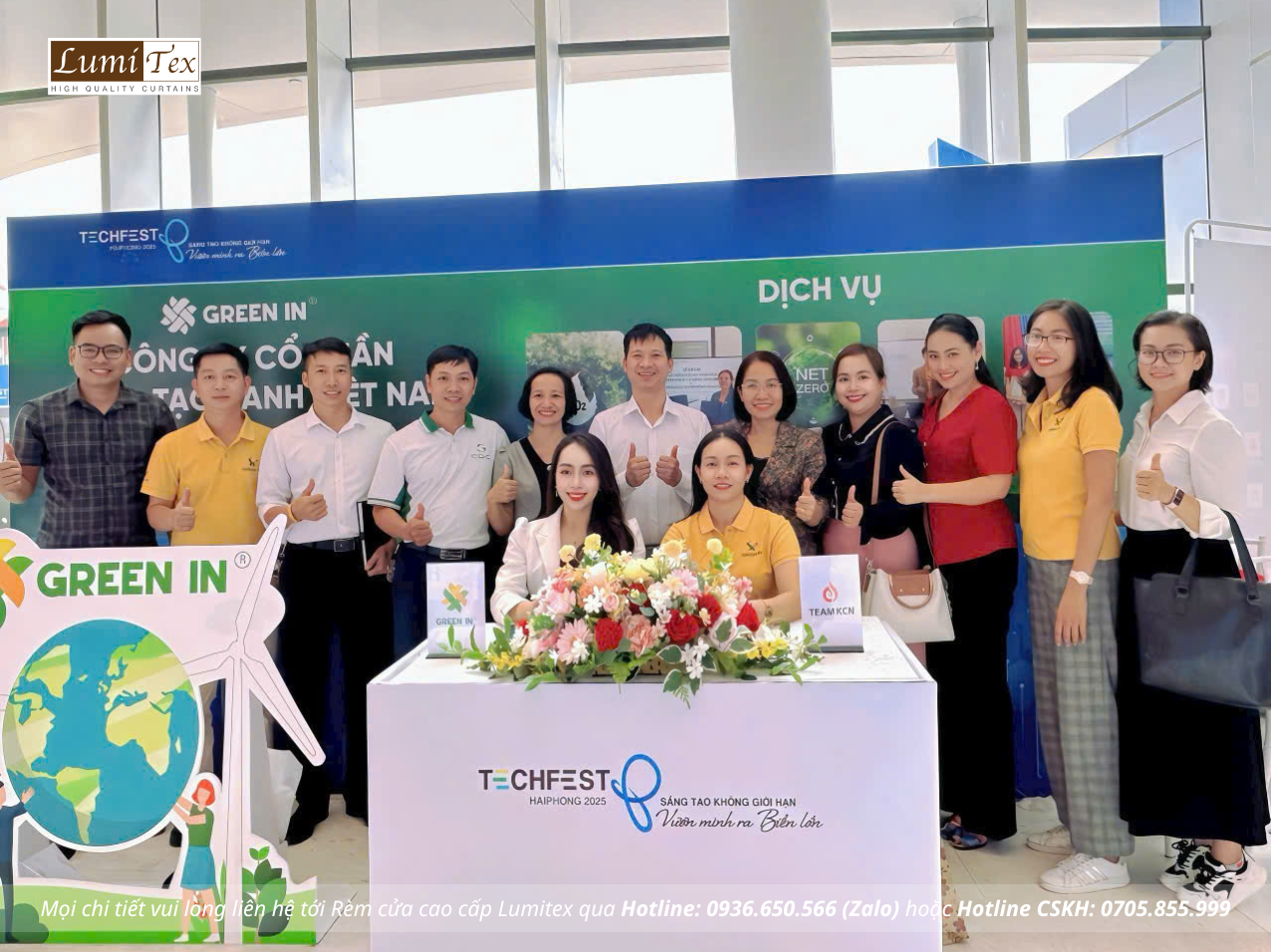 Rèm Lumitex cùng Team KCN tham dự Triển lãm TECHFEST Hải Phòng 2025