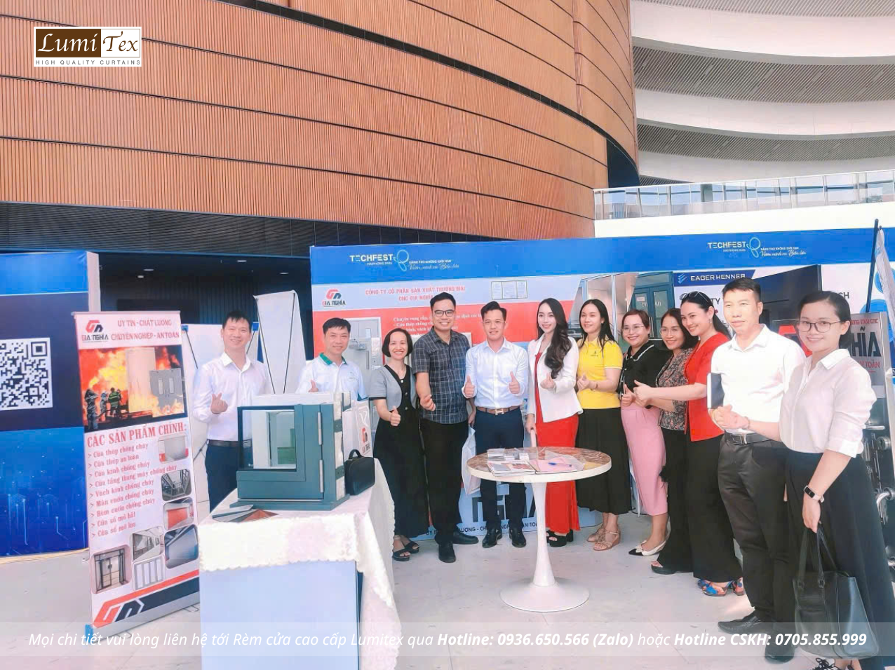 Rèm Lumitex cùng Team KCN tham dự Triển lãm TECHFEST Hải Phòng 2025
