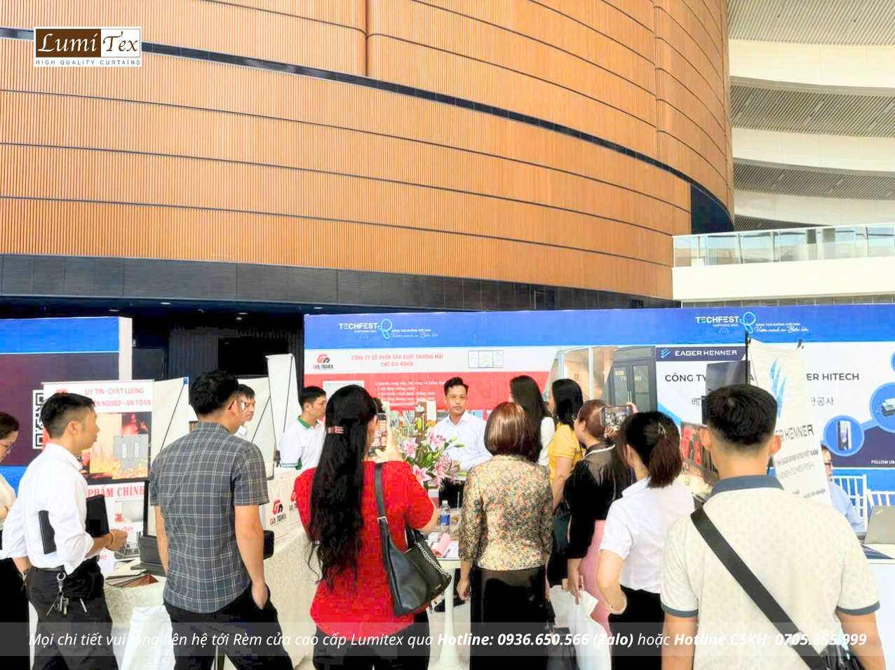 Rèm Lumitex cùng Team KCN tham dự Triển lãm TECHFEST Hải Phòng 2025