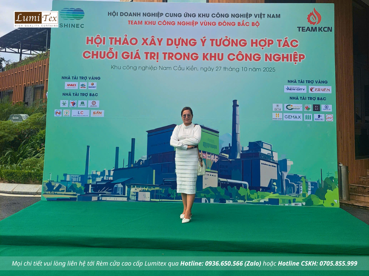 Rèm Lumitex cùng TEAM KCN tham dự Hội thảo Xây dựng ý tưởng hợp tác chuỗi giá trị trong khu công nghiệp