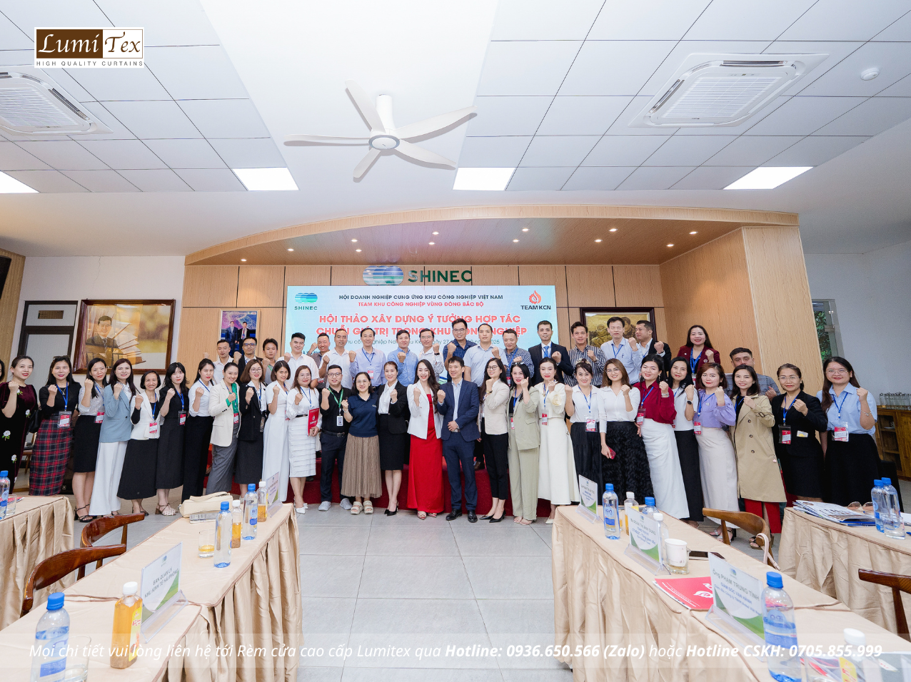 Rèm Lumitex cùng TEAM KCN tham dự Hội thảo Xây dựng ý tưởng hợp tác chuỗi giá trị trong khu công nghiệp