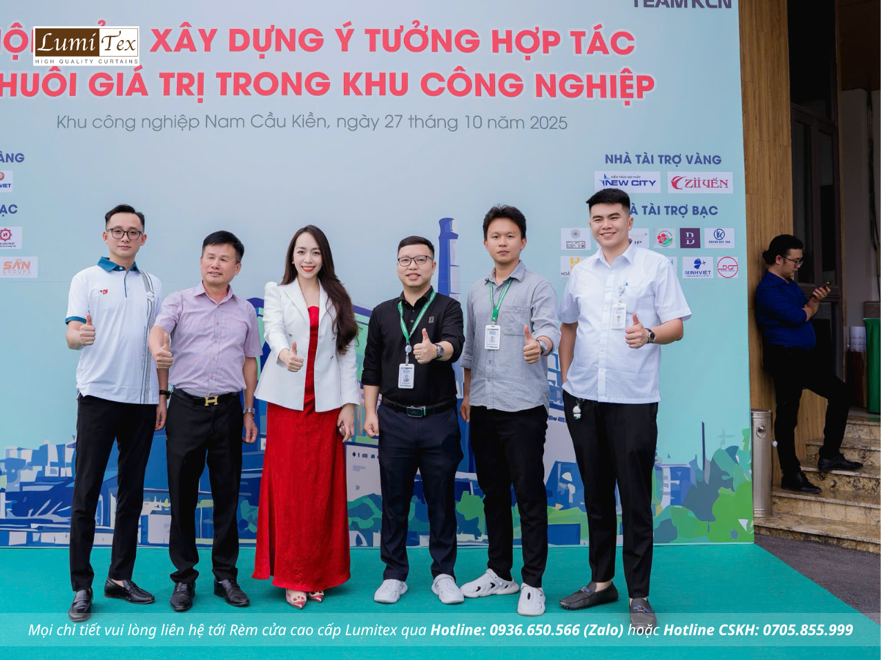 Rèm Lumitex cùng TEAM KCN tham dự Hội thảo Xây dựng ý tưởng hợp tác chuỗi giá trị trong khu công nghiệp