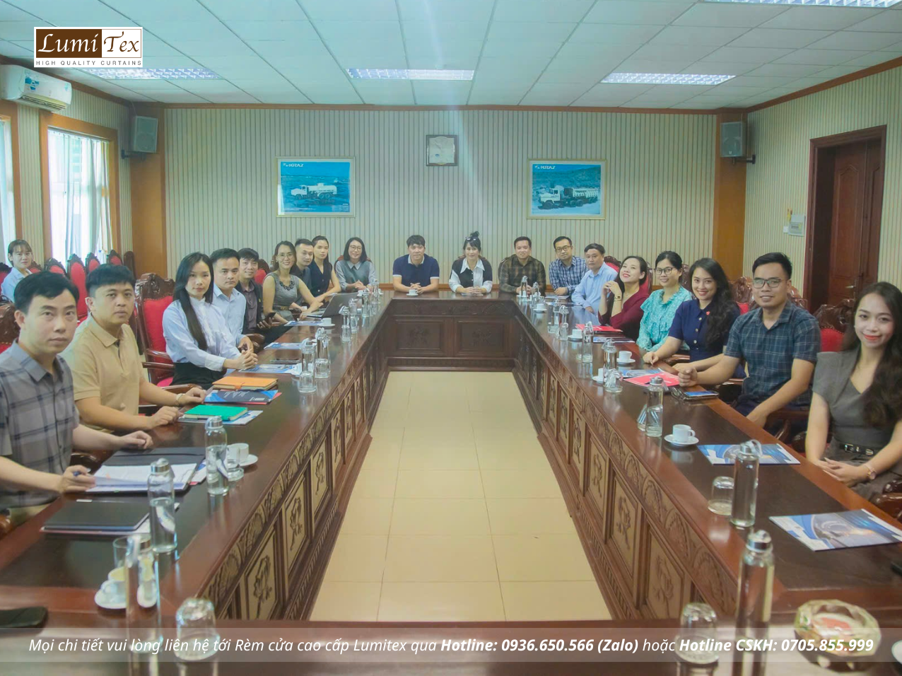 Rèm Lumitex cùng TEAM KCN Miền Đông Bắc Bộ thăm Công ty CP Cơ khí Ô tô Uông Bí