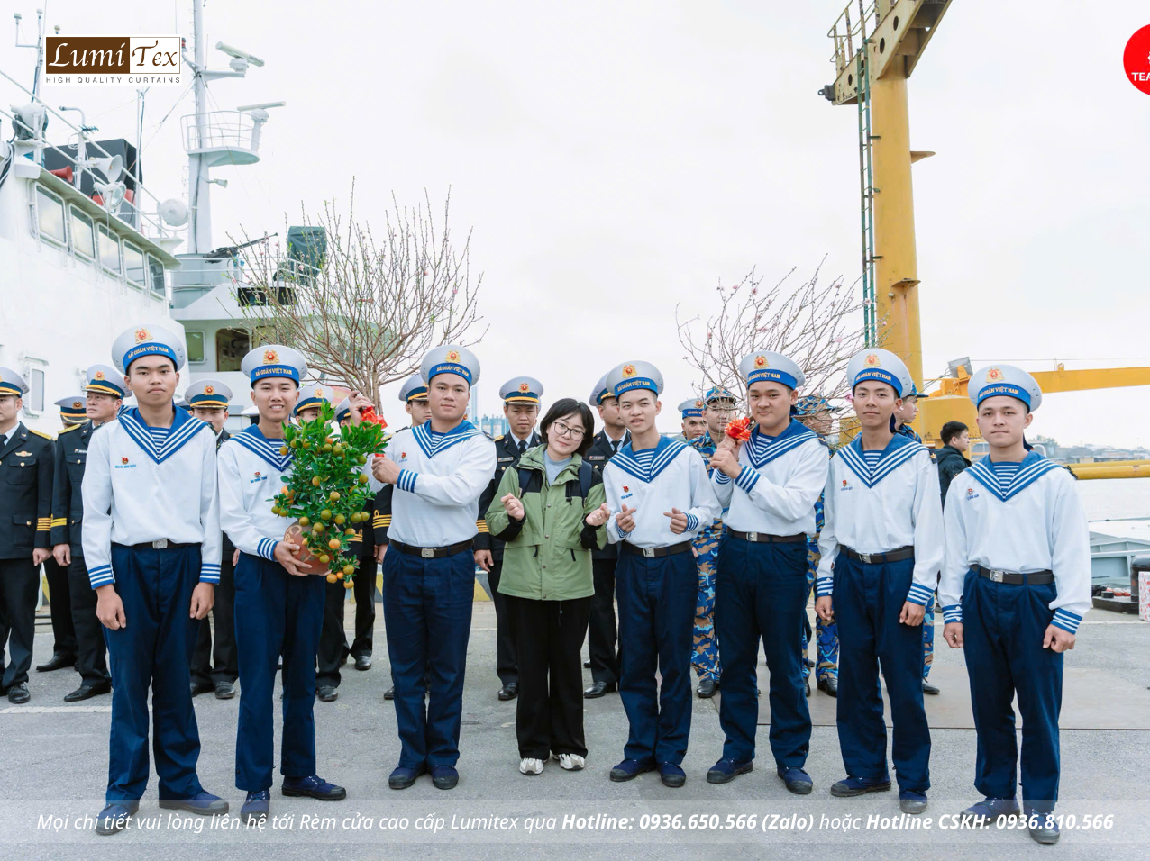 Rèm Lumitex đồng hành cùng đoàn công tác Vùng 1 Hải quân thăm, chúc Tết tại đặc khu Bạch Long Vĩ Rèm Lumitex đồng hành cùng đoàn công tác Vùng 1 Hải quân thăm, chúc Tết tại đặc khu Bạch Long Vĩ