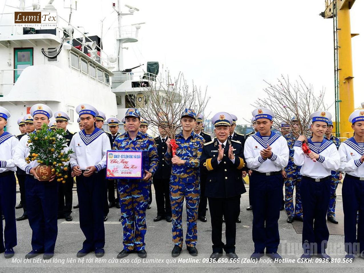 Rèm Lumitex đồng hành cùng đoàn công tác Vùng 1 Hải quân thăm, chúc Tết tại đặc khu Bạch Long Vĩ Rèm Lumitex đồng hành cùng đoàn công tác Vùng 1 Hải quân thăm, chúc Tết tại đặc khu Bạch Long Vĩ