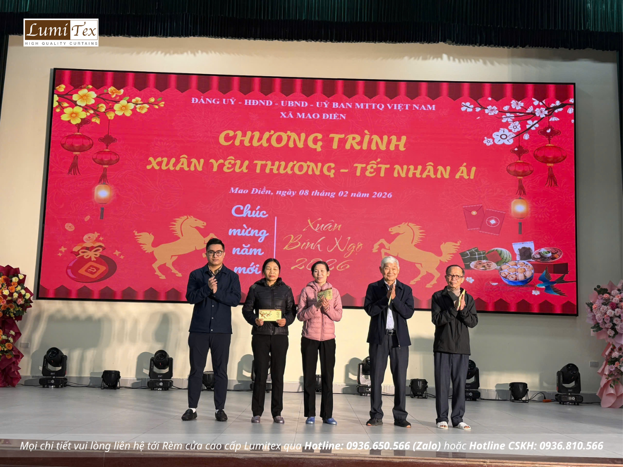 Rèm Lumitex đồng hành cùng Hội Doanh nhân trẻ Hải Phòng trong Chương trình Tết Nhân Ái năm 2026