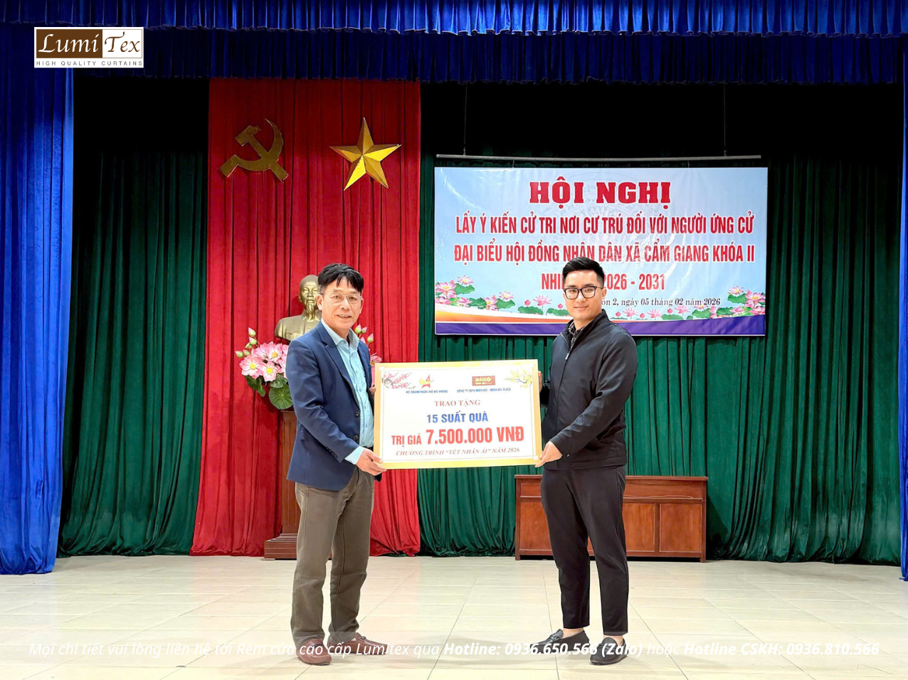 Rèm Lumitex đồng hành cùng Hội Doanh nhân trẻ Hải Phòng trong Chương trình Tết Nhân Ái năm 2026