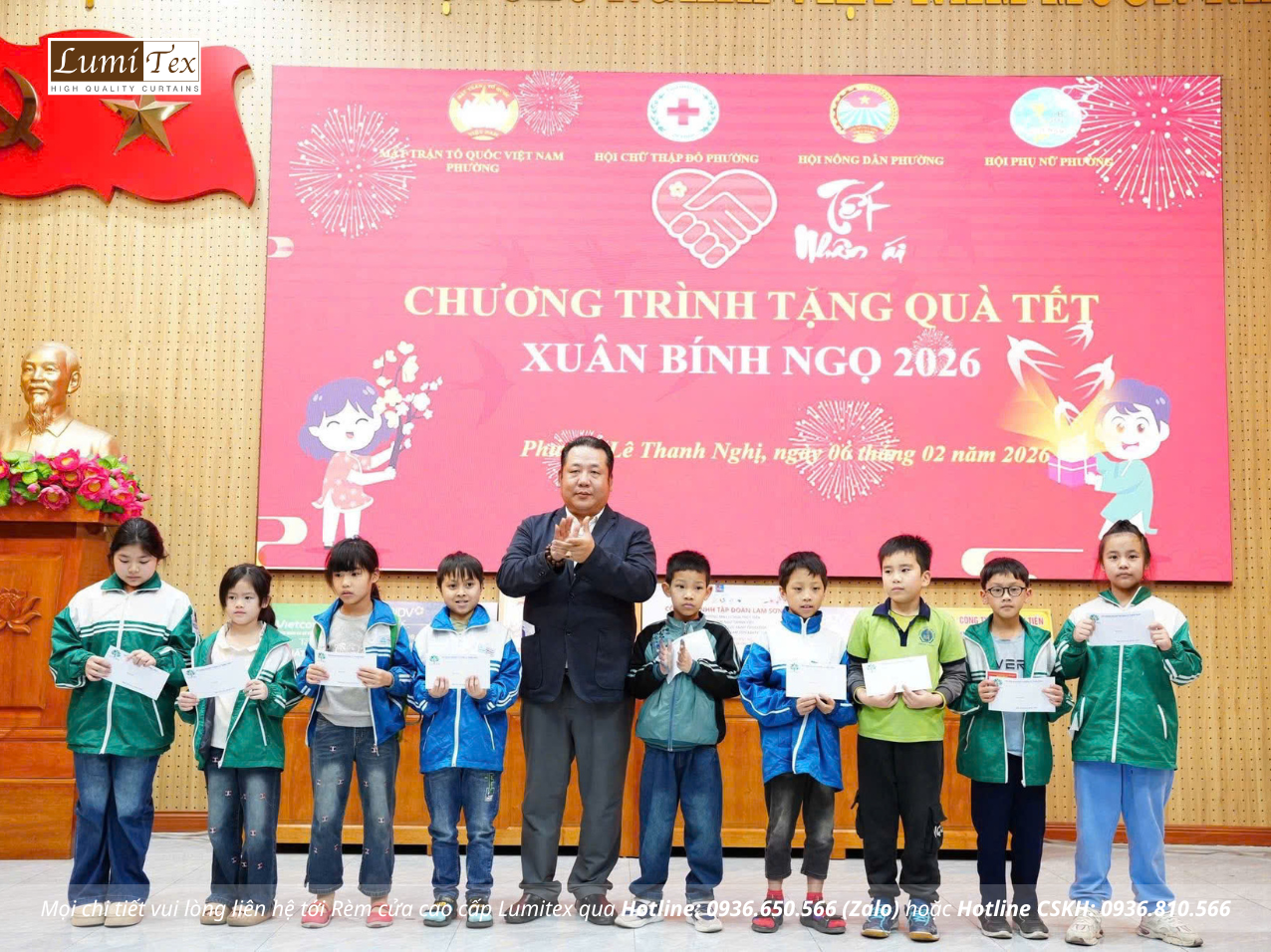 Rèm Lumitex đồng hành cùng Hội Doanh nhân trẻ Hải Phòng lan tỏa yêu thương qua Chương trình “Tết Nhân Ái” 2026