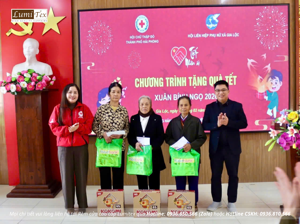 Rèm Lumitex đồng hành cùng Hội Doanh nhân trẻ Hải Phòng trao quà Tết tại Trường Tiểu học Thị trấn Gia Lộc 2