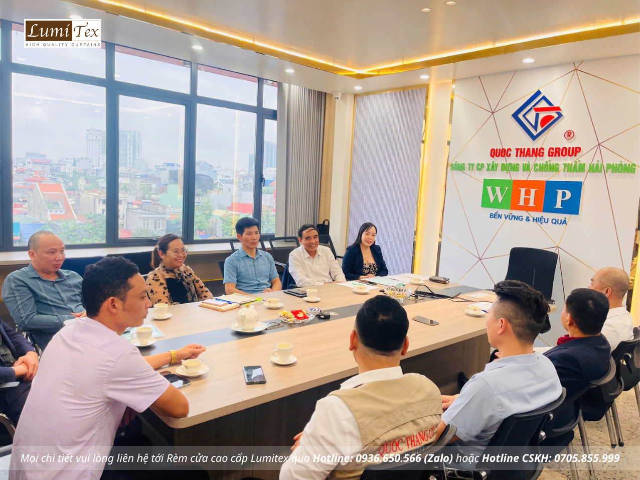 Rèm Lumitex Tham Dự Buổi Họp Triển Khai Dự Án Cùng Team Xây Dựng Họ Phạm