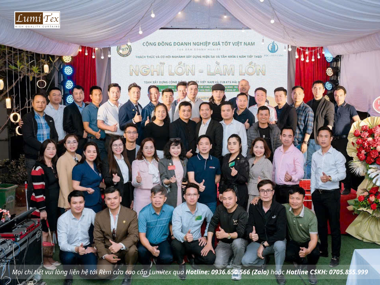 Rèm Lumitex tham dự sự kiện "Nghĩ Lớn – Làm Lớn" cùng cộng đồng doanh nghiệp Giá Tốt GT12