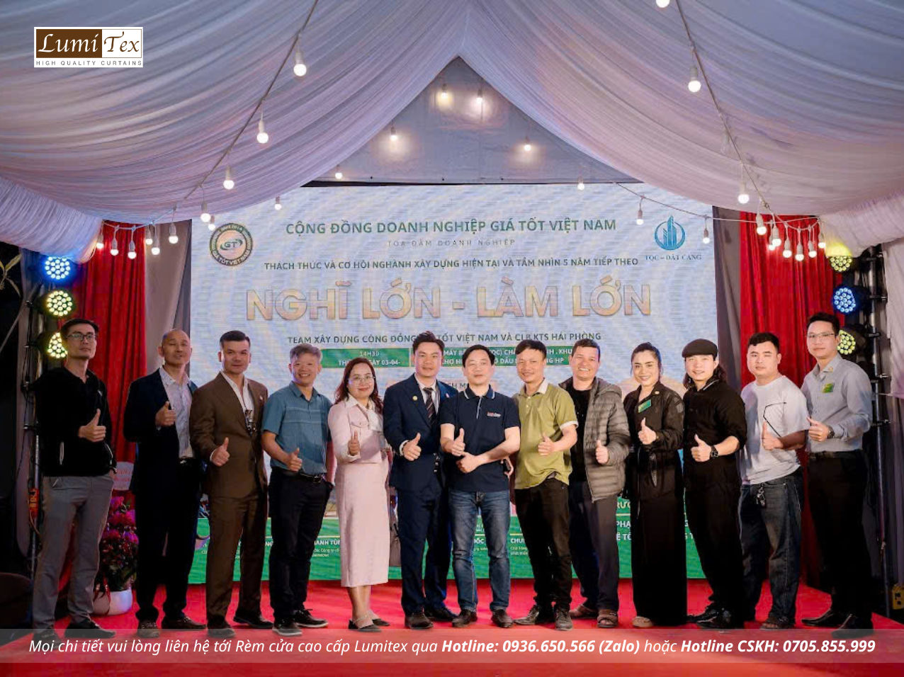 Rèm Lumitex tham dự sự kiện "Nghĩ Lớn – Làm Lớn" cùng cộng đồng doanh nghiệp Giá Tốt GT12