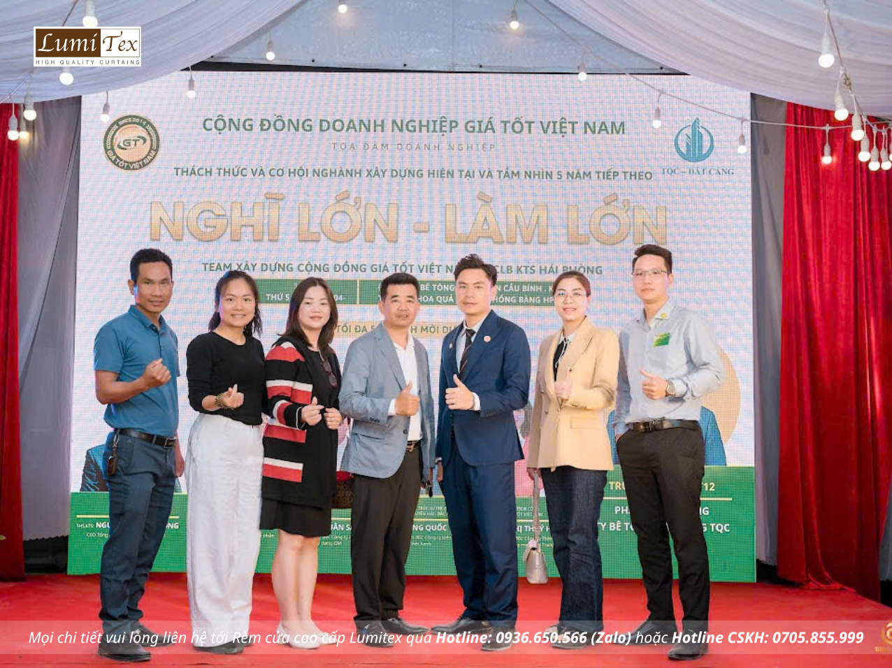 Rèm Lumitex tham dự sự kiện "Nghĩ Lớn – Làm Lớn" cùng cộng đồng doanh nghiệp Giá Tốt GT12
