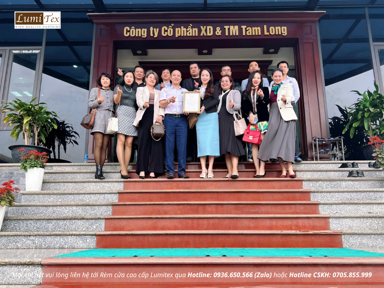 Rèm Lumitex Tham Dự Chuyến Làm Việc Tại Công Ty CP Xây Dựng và Thương Mại Tam Long