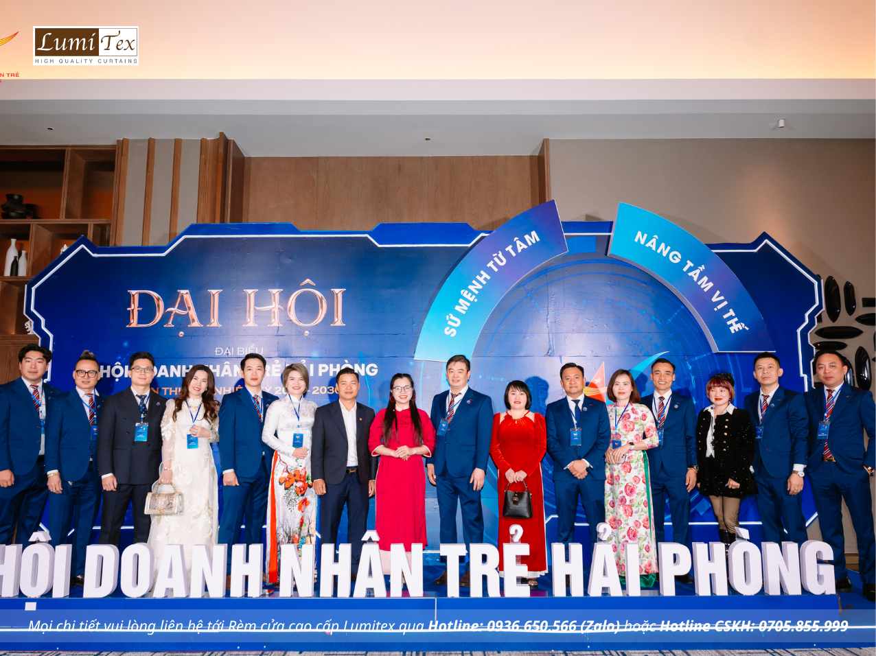 Rèm Lumitex Tham Dự Đại Hội Doanh Nhân Trẻ Toàn Quốc Tổ Chức Tại Hải Phòng