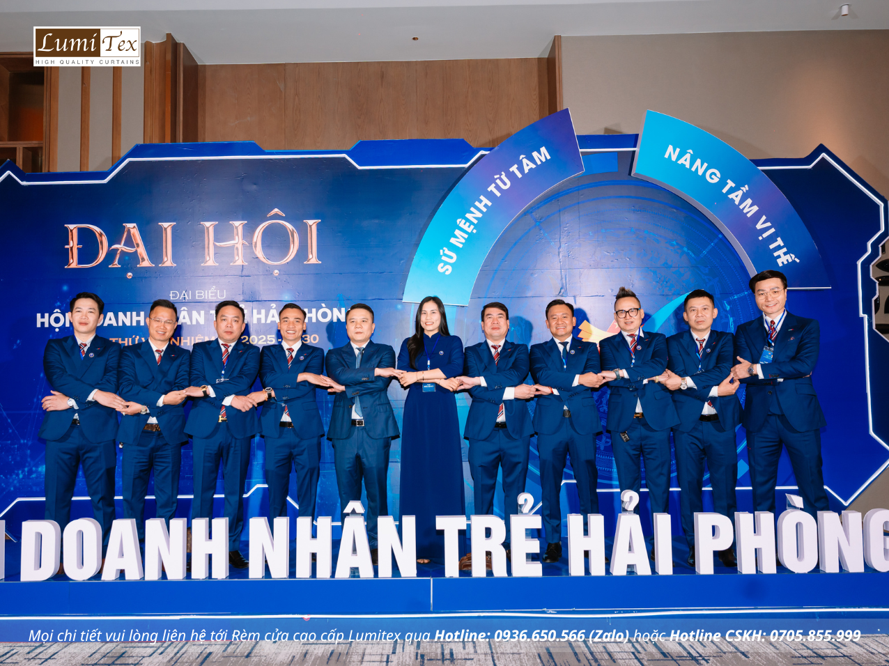 Rèm Lumitex Tham Dự Đại Hội Doanh Nhân Trẻ Toàn Quốc Tổ Chức Tại Hải Phòng