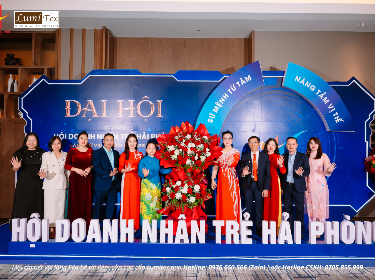 Rèm Lumitex Tham Dự Đại Hội Doanh Nhân Trẻ Toàn Quốc Tổ Chức Tại Hải Phòng