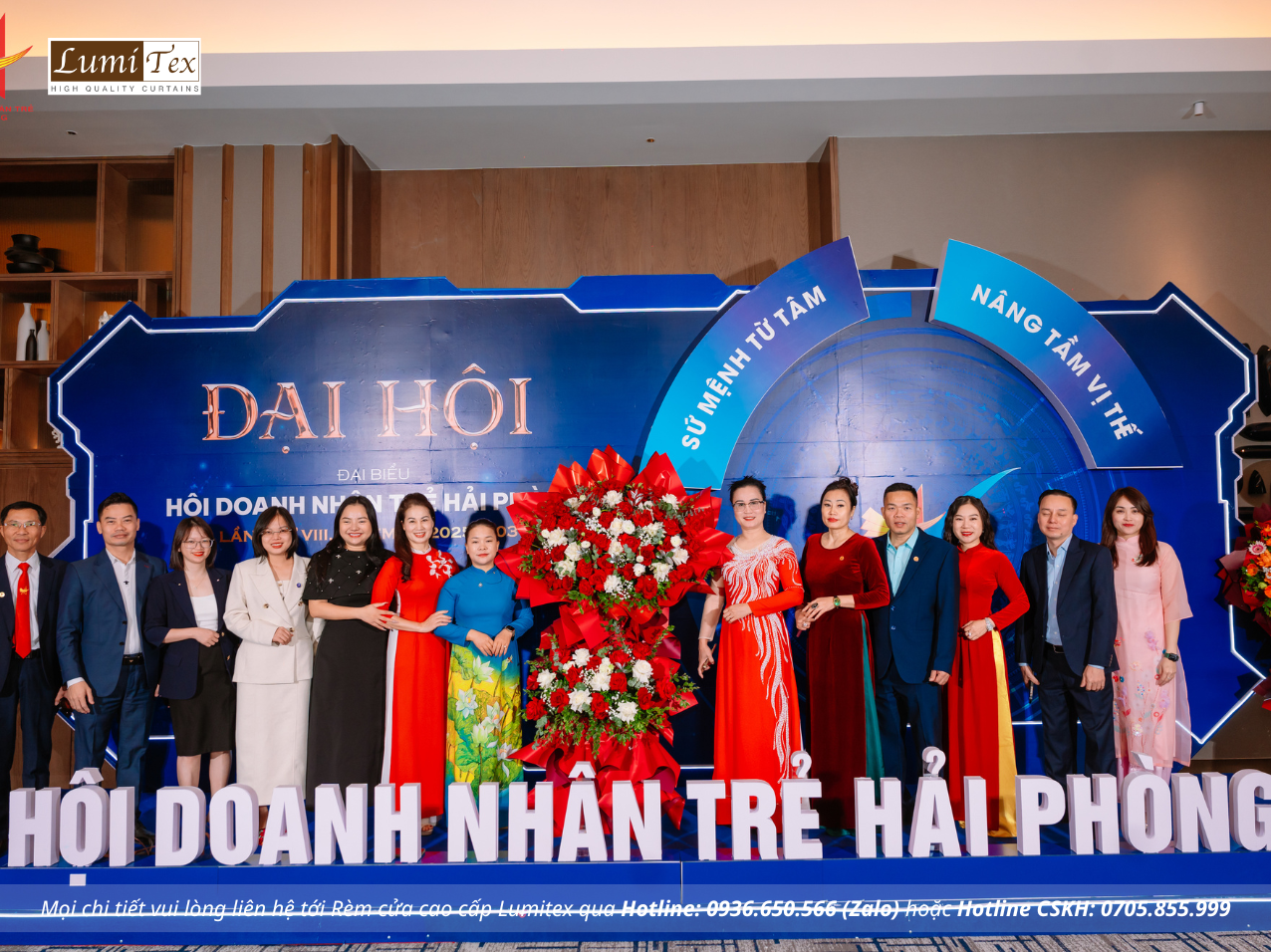 Rèm Lumitex Tham Dự Đại Hội Doanh Nhân Trẻ Toàn Quốc Tổ Chức Tại Hải Phòng