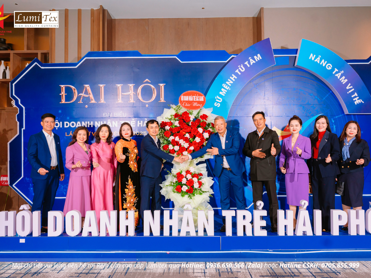 Rèm Lumitex Tham Dự Đại Hội Doanh Nhân Trẻ Toàn Quốc Tổ Chức Tại Hải Phòng
