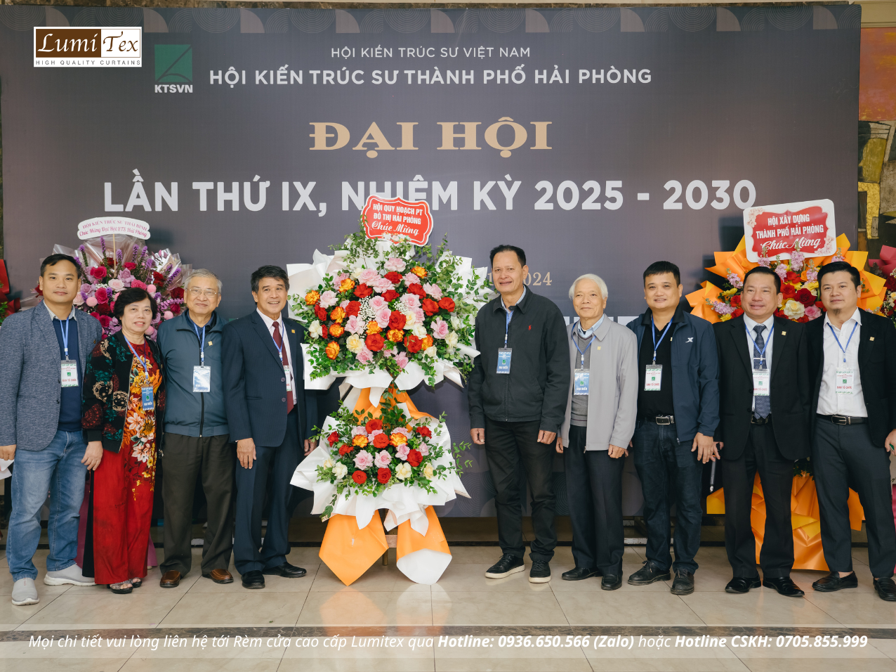 Rèm Lumitex tham dự Đại hội Hội Kiến Trúc Sư Hải Phòng lần thứ 9, nhiệm kỳ 2025-2030
