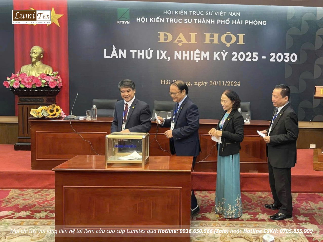Các đại biểu bỏ phiếu bầu Ban chấp hành và Chủ tịch Hội nhiệm ký mới