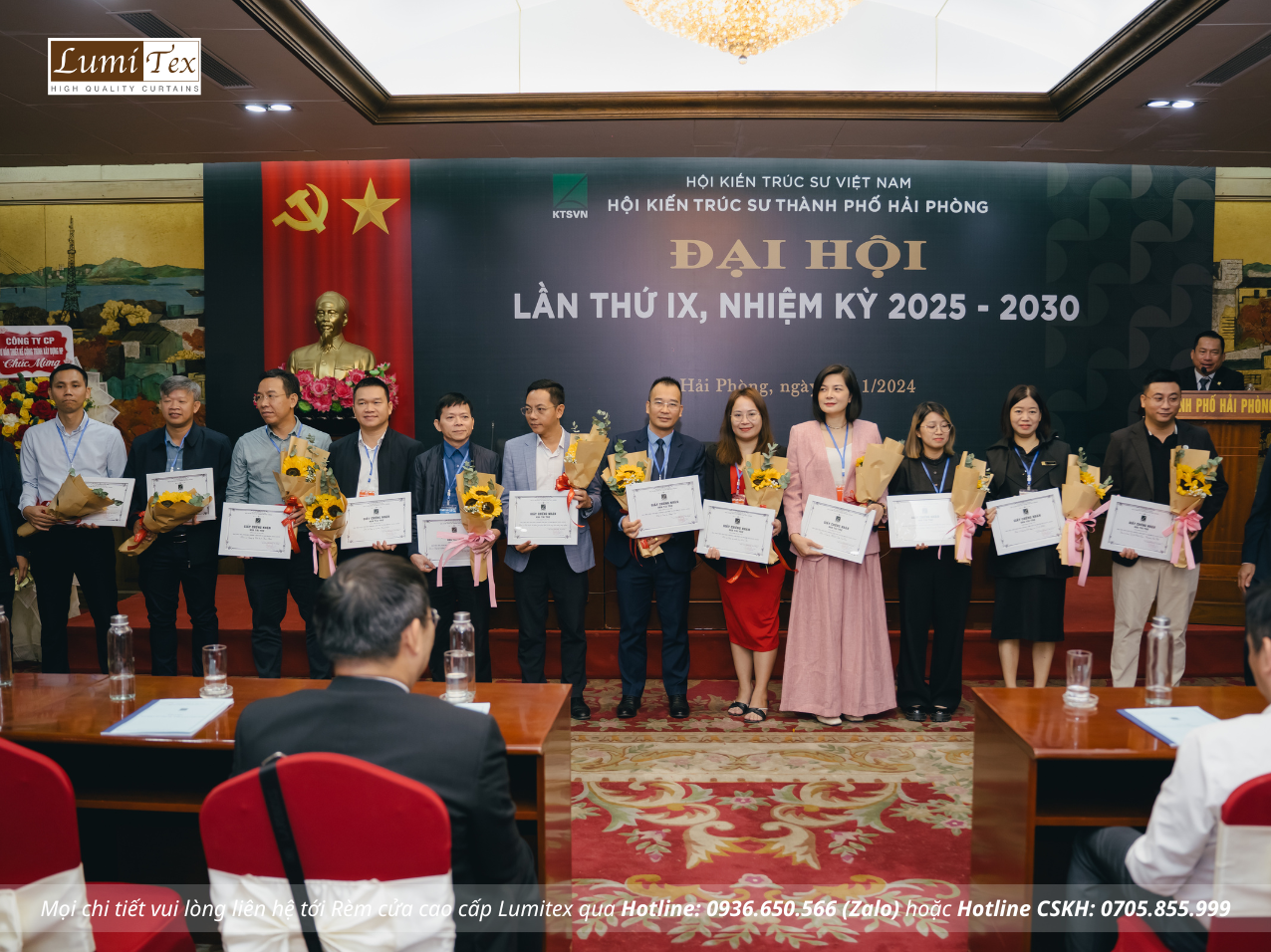 Rèm Lumitex tham dự Đại hội Hội Kiến Trúc Sư Hải Phòng lần thứ 9, nhiệm kỳ 2025-2030