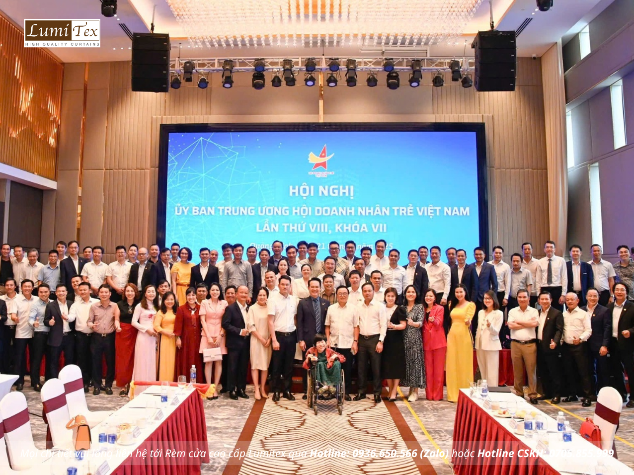 Rèm Lumitex tham dự Hội nghị UBTƯ Hội Doanh nhân trẻ Việt Nam tại Quảng Ninh